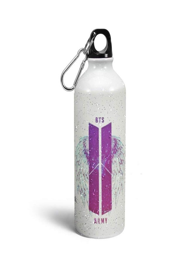 Prink Aluminium Water Bottle, 600ml, Set of 1, White - Image 1